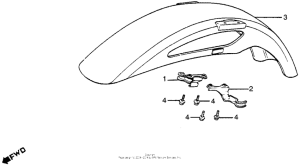 VF1100S Переднее крыло