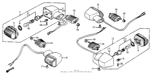 VF700F Задний фонарь