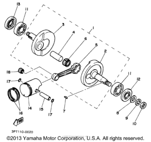 PW50J1 Коленвал,поршни