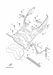 HW125 Stand & footrest