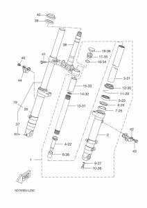 YZF-R125 Передняя вилка