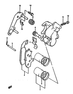 DR650 Передний суппорт