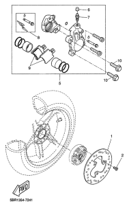 YQ50 Rear brakecaliper