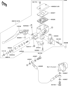 VN1600 Цилиндр сцепления