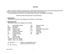 DR125 Catalog preface