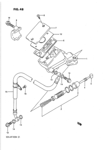GSX-R1100 Главный цилиндр сцепления