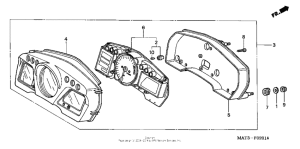 CBR1100XX Спидометр 01-03