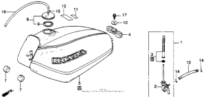 XL250S Fuel tank 78-81