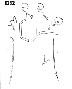 GSX400 Handlebar - front fender