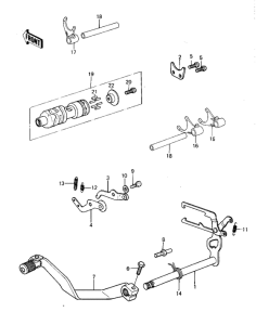 KDX420 Переключатель передач