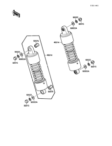 VN1500 Подвеска  /  амортизатор
