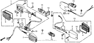 CB1000 Задний фонарь