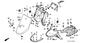 SA50S Front cover / inner box /  floor panel