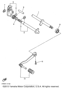 XT600EG Вал переключения