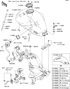 ER650 Топливный бак