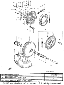 YM2C Переднее колесо