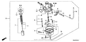 CRF100F Карбюратор