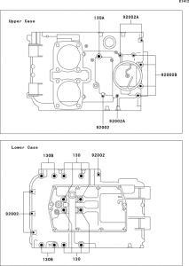 EX500 Болты крепления картера