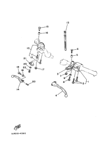 RZ250R ﾊﾝﾄﾞﾙｽｲﾂﾁ. ﾚﾊﾞｰ