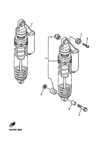 XJR1300 Задняя подвеска