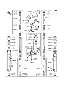 VN250 Передняя вилка