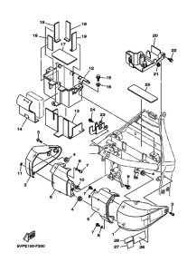 XV1700AS XV17AMW Боковая крышка