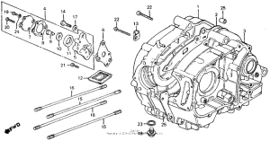 CT110 Crankcase + oil pump