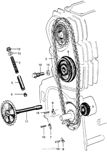 CT90 Cam chain + chain tensioner