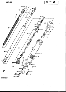 GSX750 Передняя вилка