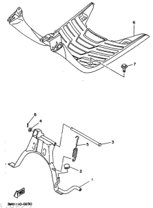 CW50 Stand. footrest
