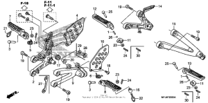 CBR600RR (ABS) Подножки