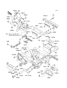 VN1500 Рама ,крепежные детали