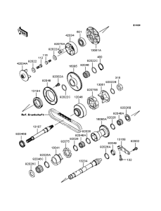 ZX1100 Валансирный вал