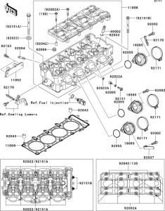 ZX1200 Головка цилиндров