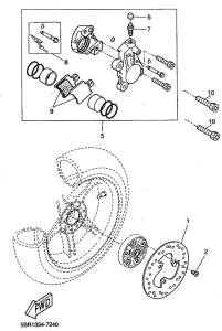 YQ50 Задний суппорт