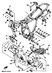 XT225 XT225D Frame comp