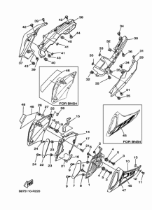 FZ09 Боковые обтекатели