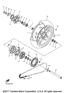 YZF-R1 Переднее колесо
