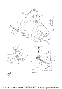 PW80R Топливный бак