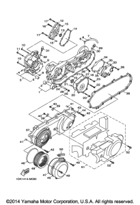 XC155 Картер двигателя