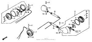 CB650 Задний фонарь