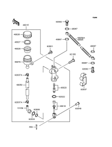 EX250 Задний торм цилиндр