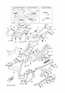 YZF-R125 Обтекатель 1
