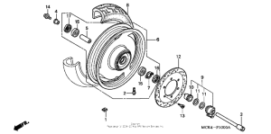 VT1100C2 Переднее колесо