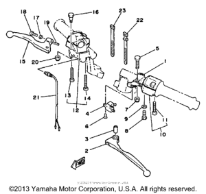 SRX250T Handle switch-lever
