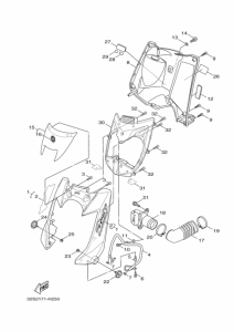 YW125Y Щиток облицовочный