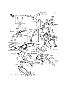 EX400 カウリング