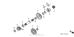 CR125R Кик стартер