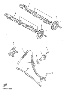 FZS600 Camshaft. chain