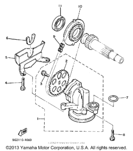XJ700N Масляный насос